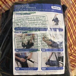 Dog Lift Harness - Black